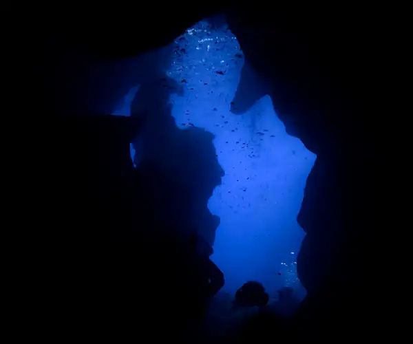 Blue hole at Proti, Messinia